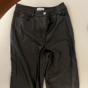 Who What Wear. Black Leather pants